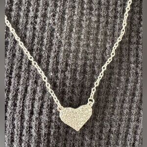 Silver Heart Pendant Necklace
